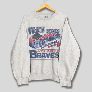 1995 Vintage Atlanta Braves World Series Champions Baseball Men Women Sweatshirt
